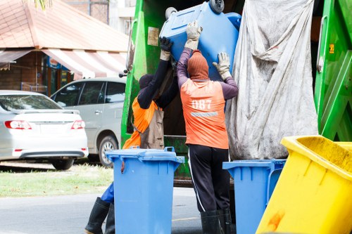 Professional furniture removal service in action